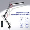 LED Schreibtischlampe Dimmbar 12W Tischlampe Büroleuchte Leselampe Beleuchtung A