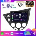 DAB Android 14 CarPlay Autoradio Für Ford Focus MK1 1998-2003 GPS SWC RDS 2G+32G