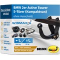 ANHÄNGERKUPPLUNG starr für BMW 2er F45 Active Tourer 14-21 +13pol E-Satz BRINK