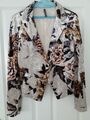 Damen Jacke  IMPERIAL Gr.XL Blazer mit Blumen Muster 94 % POLYESTER 6% ELASTHAN