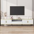 TV-Schrank Lowboard Fernsehtisch Fernsehschrank 2m, 3 Schublade Kabelmanagement