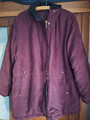 Weinrote wattierte Jacke von Canda, Gr. 42