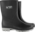 Power Safe PVC-Stiefel halbhoch schwarz-grau