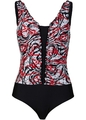 Neu Shape Badeanzug mittlere Formkraft Gr. 40 Schwarz Weiss Rot Damen Form-Anzug