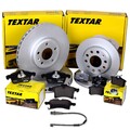 TEXTAR BREMSSCHEIBEN + BELÄGE VORNE + HINTEN passend für OPEL VECTRA C  SAAB 9-3