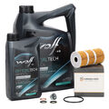 6L WOLF 5W30 C4 + HIRSCHER Ölfilter für FIAT MERCEDES NISSAN OPEL RENAULT
