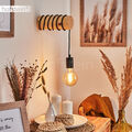 Verstellbare Wohn Schlaf Zimmer Leuchten Flur Strahler schwarz/Holz Wand Lampen