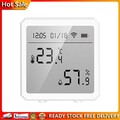 WIFI Temperature Humidity Sensor Indoor Hygrometer Thermometer LCD Screen Mini @