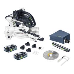 Festool KAPEX KSC 60 EB-Basic Akku Kapp Zugsäge 18 V / 36 V 216 mm + 2x Akku 4Ah