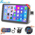 Autoradio 10.1 Zoll Android 13 1 DIN mit GPS Navi WiFi RDS Rotatable Screen +KAM