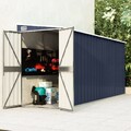 Anbauschuppen Geräteschuppen Gartenhaus Gerätehaus Verzinkter Stahl vidaXL