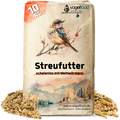 10 kg schalenloses Streufutter mit Mehlwürmer Vogelfutter Wildvogel Winter Somme