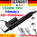 DC 12V 1500N 10mm/s Elektrischer Linearantrieb 50mm~1000mm Hub Linearmotor IP65