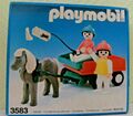 Playmobil System Ponywagen 3583 von 1983 Neu & OVP Ponyhof Kutsche Pony Kinder 