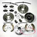 Bremsscheiben Bremstrommel Set Bremsschläuche vorne hinten für Renault Twingo