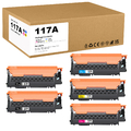 5x XXL Toner für HP 117A Mit Chip Color Laser MFP 179fwg 179fnw MFP 178nwg 150nw