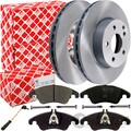 FEBI BREMSSCHEIBEN Ø322mm + BELÄGE + WK VORNE passend für MERCEDES W204 W212 207