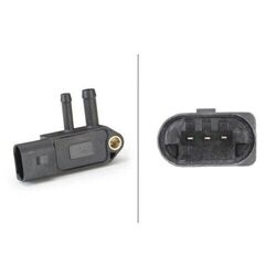 1x Sensor, Abgasdruck HELLA 6PP 009 409-241 passend für AUDI MITSUBISHI SKODA