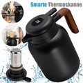 1,5 L Thermoskanne Isolierkanne Thermosflasche Edelstahl Kaffeekanne Teekanne