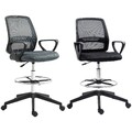 Vinsetto Arbeitsstuhl Ergonomischer Drehstuhl Bürostuhl höhenverstellbar