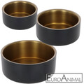 Edelstahl-Napf GOLDEN doppelwandig; 3 Größen Hunde Katzen Futternapf Wassernapf