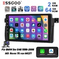 Für BMW E46 M3 Android 13 Auto Autoradio 9" GPS Navi Apple CarPlay GPS NAVI WIFI