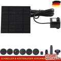 1,2 W solarbetriebene Springbrunnen-Wasserpumpe, 110 cm hoch, mit 6 Düsen für Vo