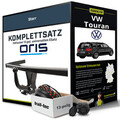 Für VW Touran Typ 1T1,1T2 Anhängerkupplung starr +eSatz 13pol uni 2003-2006 NEU