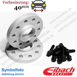 Pro-Spacer Spurplatten 40mm/Achse u.a.: VW Tiguan Allspace BW2, Bj. 2018-2022