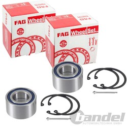 2x FAG RADLAGERSATZ VORDERACHSE passend für OPEL COMBO CORSA C MERIVA A TIGRA