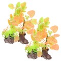  2 Pcs Künstliche Wasserpflanzen Aquariendekoration Kunststoffpflanzen