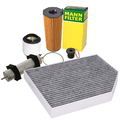 MANN-FILTER Inspektionspaket Filtersatz Schraube für AUDI A4 B8 A5 2.7- 3.0 TDI