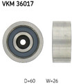 VKM 36017 SKF Umlenk-/Führungsrolle, Keilrippenriemen für ,OPEL,RENAULT,VAUXHALL