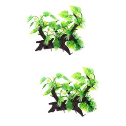  Set of 2 Aquarium Deko Holz Dekoration Versteck Für Aquarien Aquarium-Versteck
