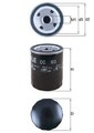 MAHLE ORIGINAL OC 93 Ölfilter Anschraubfilter für OPEL Astra F CC (T92)