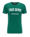 Mustang Herren Aaron T-Shirt mit Label-Print / Slim Fit / Grün