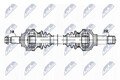 NTY Antriebswelle NPW-BM-194 für BMW 3er Touring F31 4er F32 F82 F30 F80 F36 F34