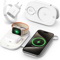 Ladestation iPhone Apple Watch 3in1 LED MagSafe Wireless Charger Induktiv Travel