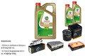 Inspektionspaket Castrol EDGE Titanium 5W-30 LL 7L für VW Beetle Cabriolet