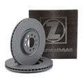 ZIMMERMANN Bremsscheiben Satz für AUDI A3 8L SEAT SKODA VW GOLF 4 POLO 9N vorne
