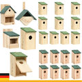 4-10x Nistkasten Vogelhäuschen Vogelhaus Nisthaus Meisenkasten-Vogel-Nistkasten