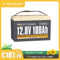 Power Queen 12V 100Ah LiFePO4 Akku Lithium Batterie mit 100A BMS für Solaranlage