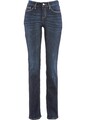 Neu Stretch-Jeans Straight Kurz Gr. 46 Dunkelblau Damenpants Baumwoll-Hose