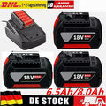 2x Original Akku für Bosch 18V Professional GBA GSR GSB BAT618 BAT609 BAT620 8Ah