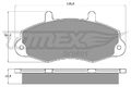 Tomex Brakes TX 10-66 Bremsbelagsatz, Scheibenbremse für FORD