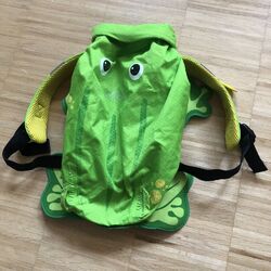 Rucksack Kinder Trunki Frosch grün Kindergarten Wandern weiche Gurte