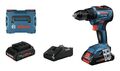 Bosch Professional Akku-Bohrschrauber GSR 18V-55 mit 2x Akku ProCORE 4 Ah -...