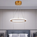 LED Ring Pendelleuchte Dimmbar Moderne Kronleuchter Deckenlampe Hängeleuchte Fsz