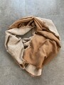 Edc Esprit Schal Tuch braun beige ca. 180x68cm mit Fransen