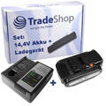 2in1 Set 14,4V 3000mAh Li-Ion AKKU+LADEGERÄT für Panasonic EY9L40 EY9L41 EY9L41B